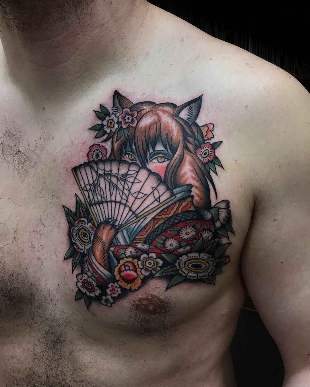 Tattoo艺术家Dmitriy Rechnoy，色彩传统和复古风格的纹身，个性化设计 | 莫斯科，俄罗斯