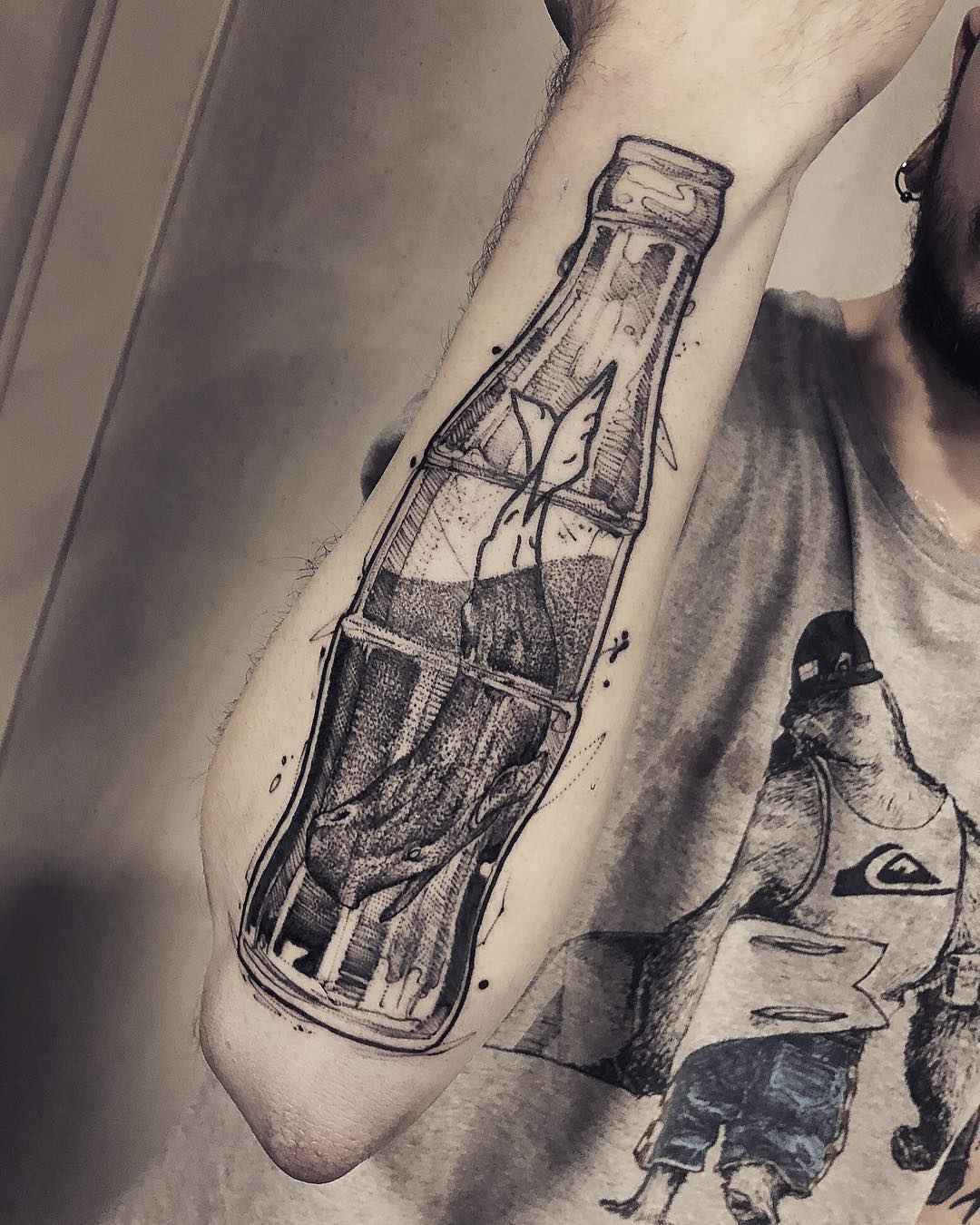 Tattoo artist Conio black authors sketch style tattoo - abstract, surrealistic | Milan, Italy