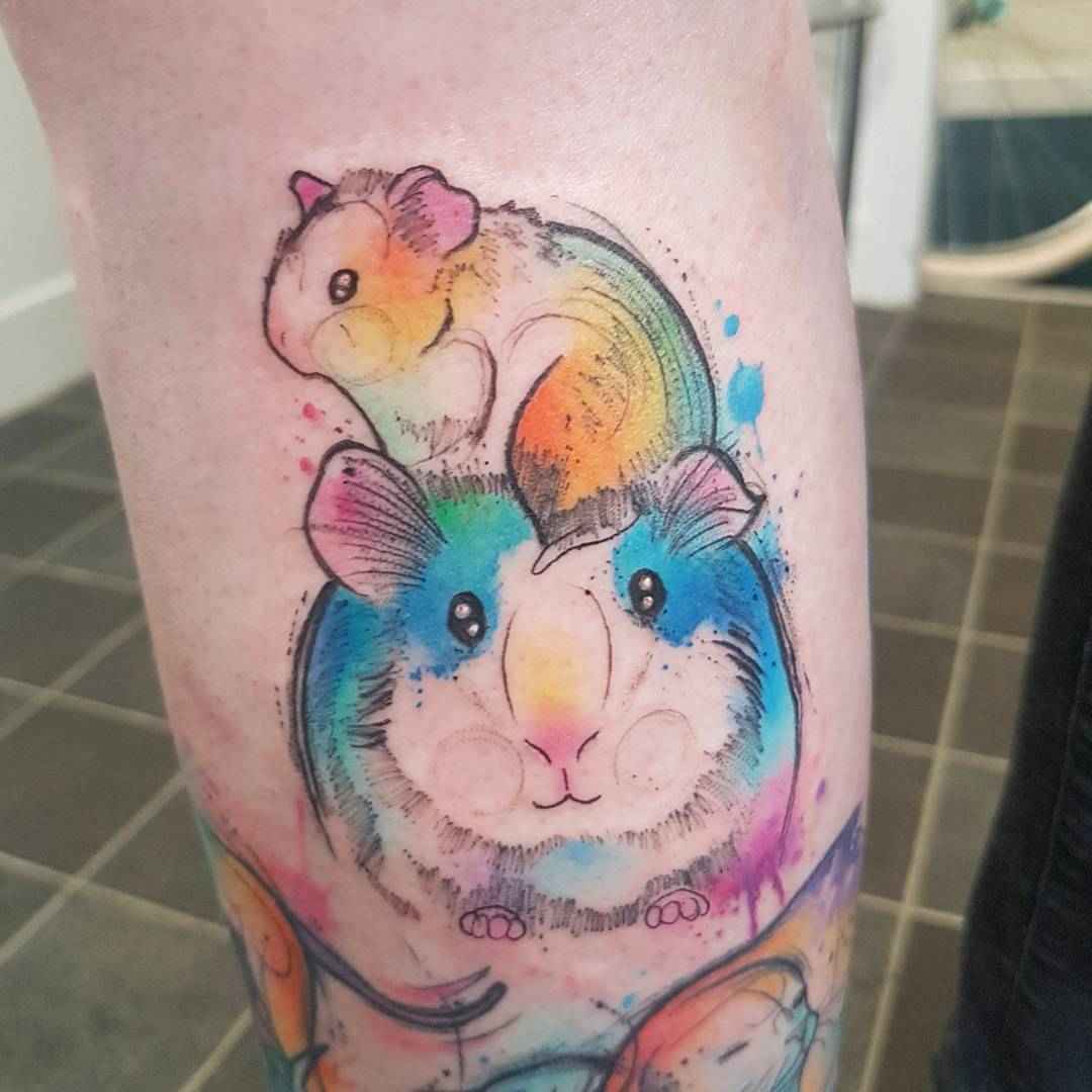 Tattoo artist Josie Sexton authors style sketch watercolor tattoo | UK