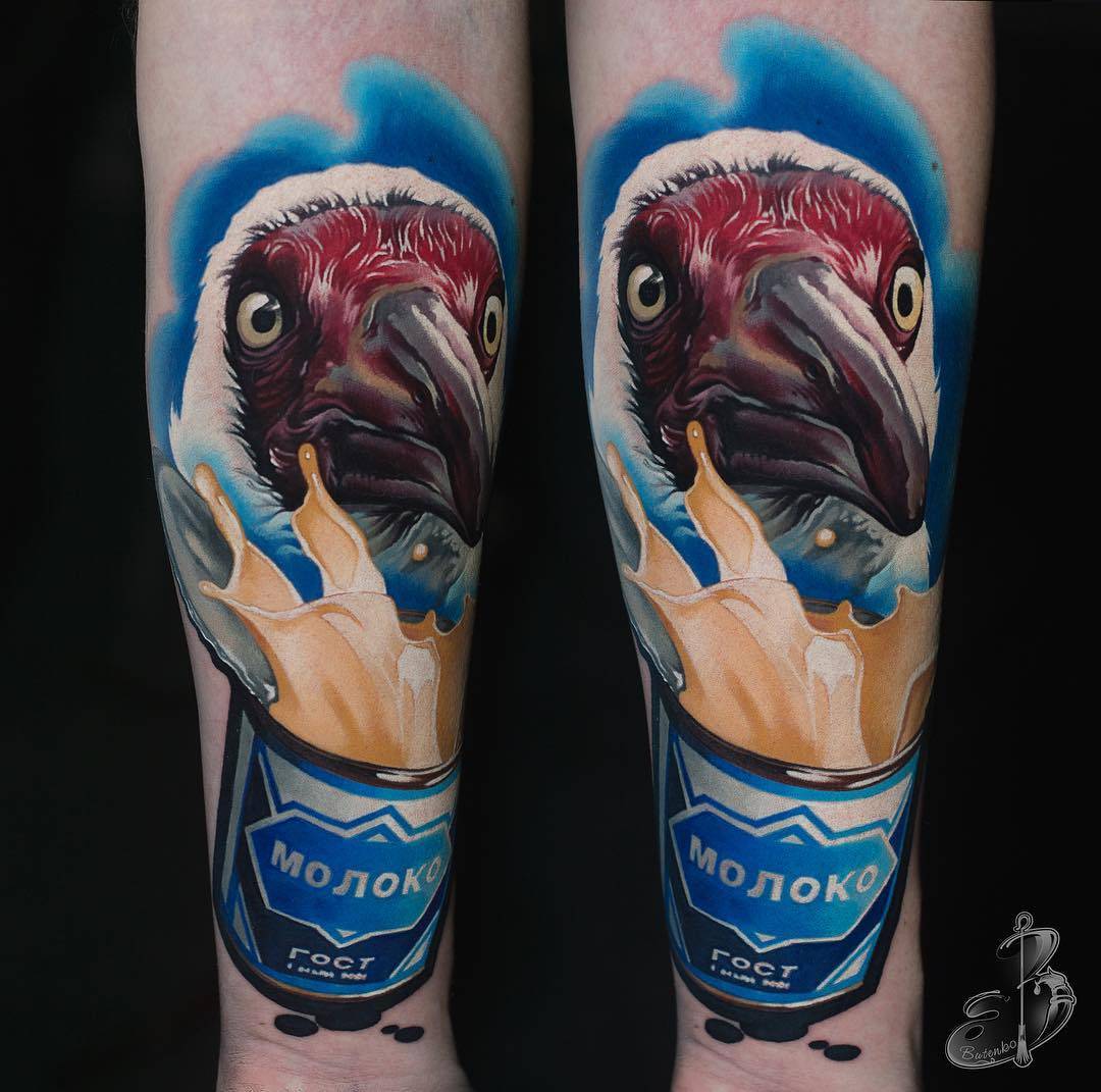 Tattoo artist Sergey Butenko, authors color and black and grey realistic tattoo | Wroclaw, Poland