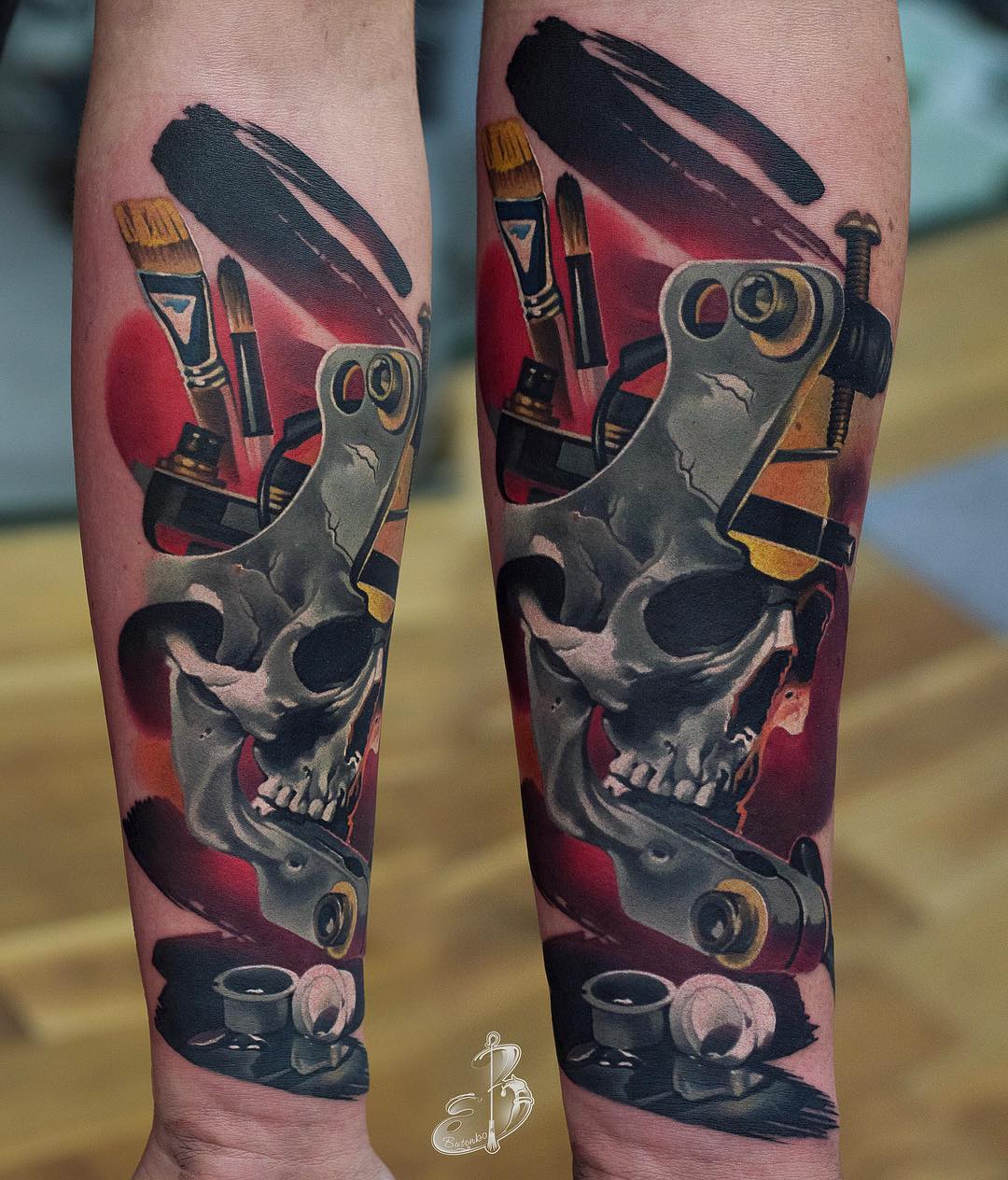 Tattoo artist Sergey Butenko, authors color and black and grey realistic tattoo | Wroclaw, Poland