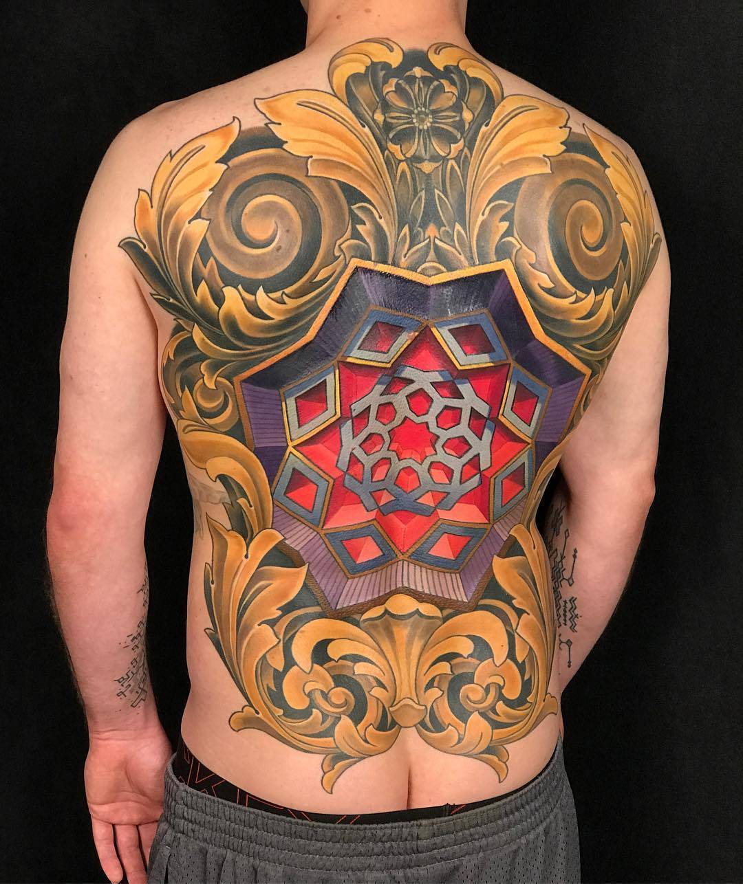 Tattoo artist Russ Abbott, seminar at 10th International Moscow Tattoo Convention, 25 May 2019