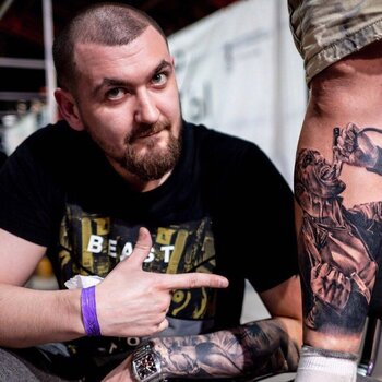 Tattoo artist Sudovcev Vadim