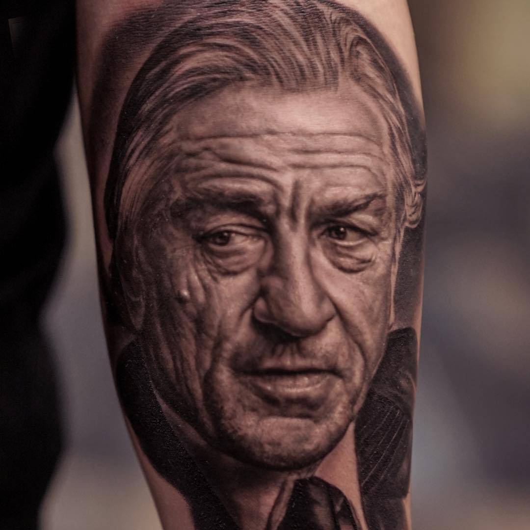 12 Outstanding black and grey portrait realistic tattoo by Ralf