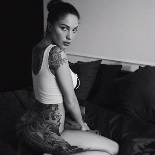 🔥 Hot photos, model's portfolio  #28625 Tattoo model Ekaterina Khalikova