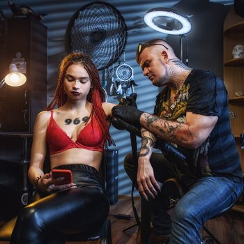Tattoo artist Pavel Moroz