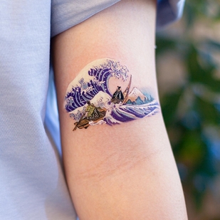 Female Color  tattoo on Shoulder #51943 | Tattoo Artist Franky Yang