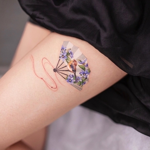 Female Color  tattoo on Shoulder #51961 | Tattoo Artist Franky Yang