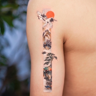 Female Color  tattoo on Shoulder #51959 | Tattoo Artist Franky Yang