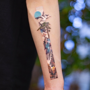 Female Color  tattoo on Forearm #51960 | Tattoo Artist Franky Yang