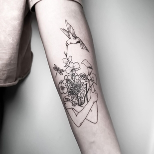 Female Black  tattoo on Shoulder #64035 | Tattoo Artist KathePla