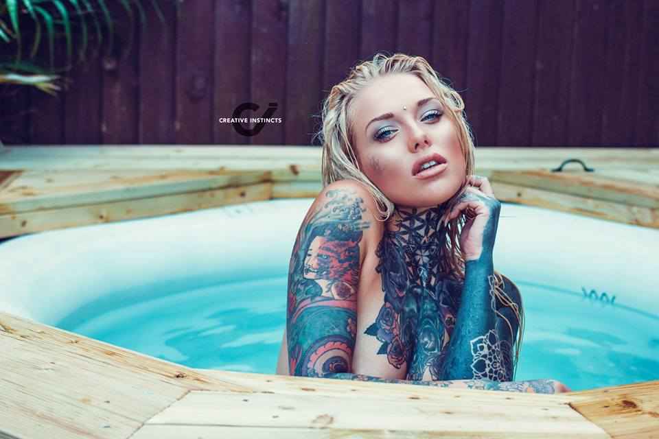 Alternative tattoo model Lauren Brock | Тату-модель Lauren Brock