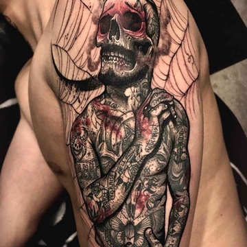 Unique author's concept in tattoos by Varo Tattooer