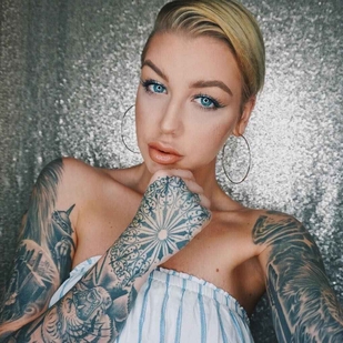 🔥 Hot photos, model's portfolio  #9396 Tattoo model Samii Ryan