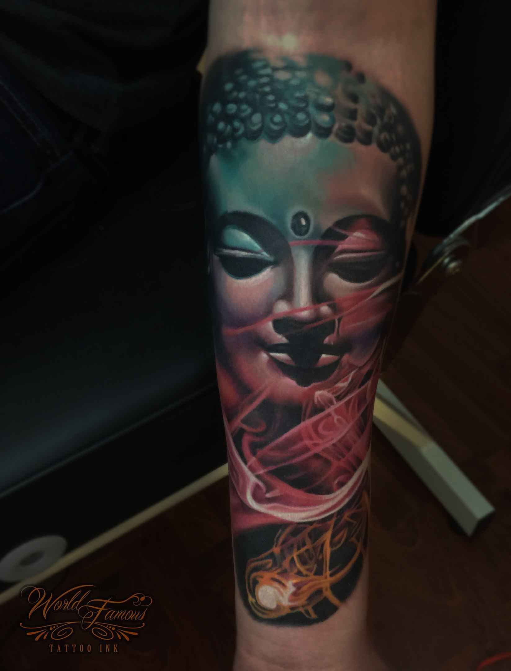 Tattoo artist Sergey Shanko authors color portrait realistic tattoo | Russia