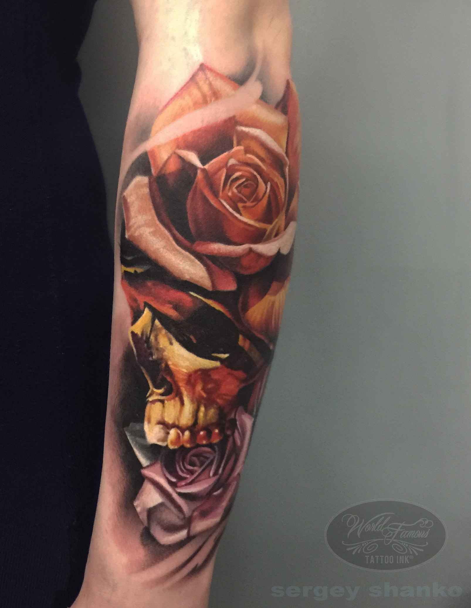 Tattoo artist Sergey Shanko authors color portrait realistic tattoo | Russia