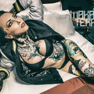 🔥 Hot photos, model's portfolio  #9423 Tattoo model Makani Terror