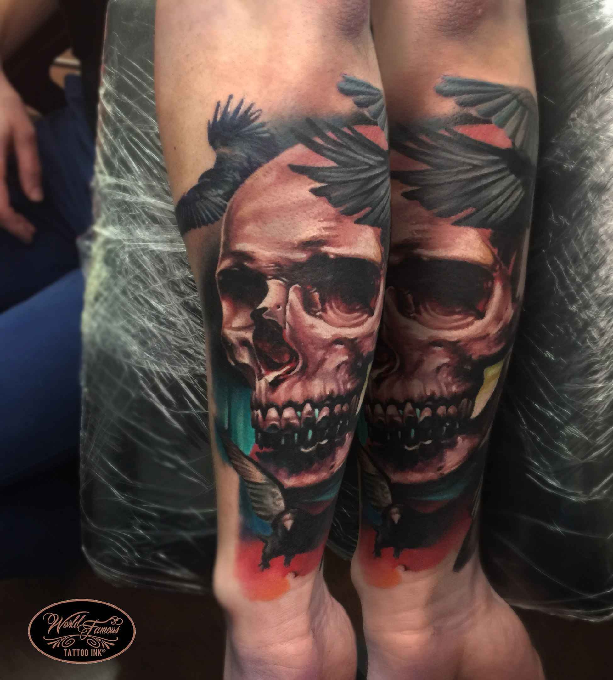 Tattoo artist Sergey Shanko authors color portrait realistic tattoo | Russia