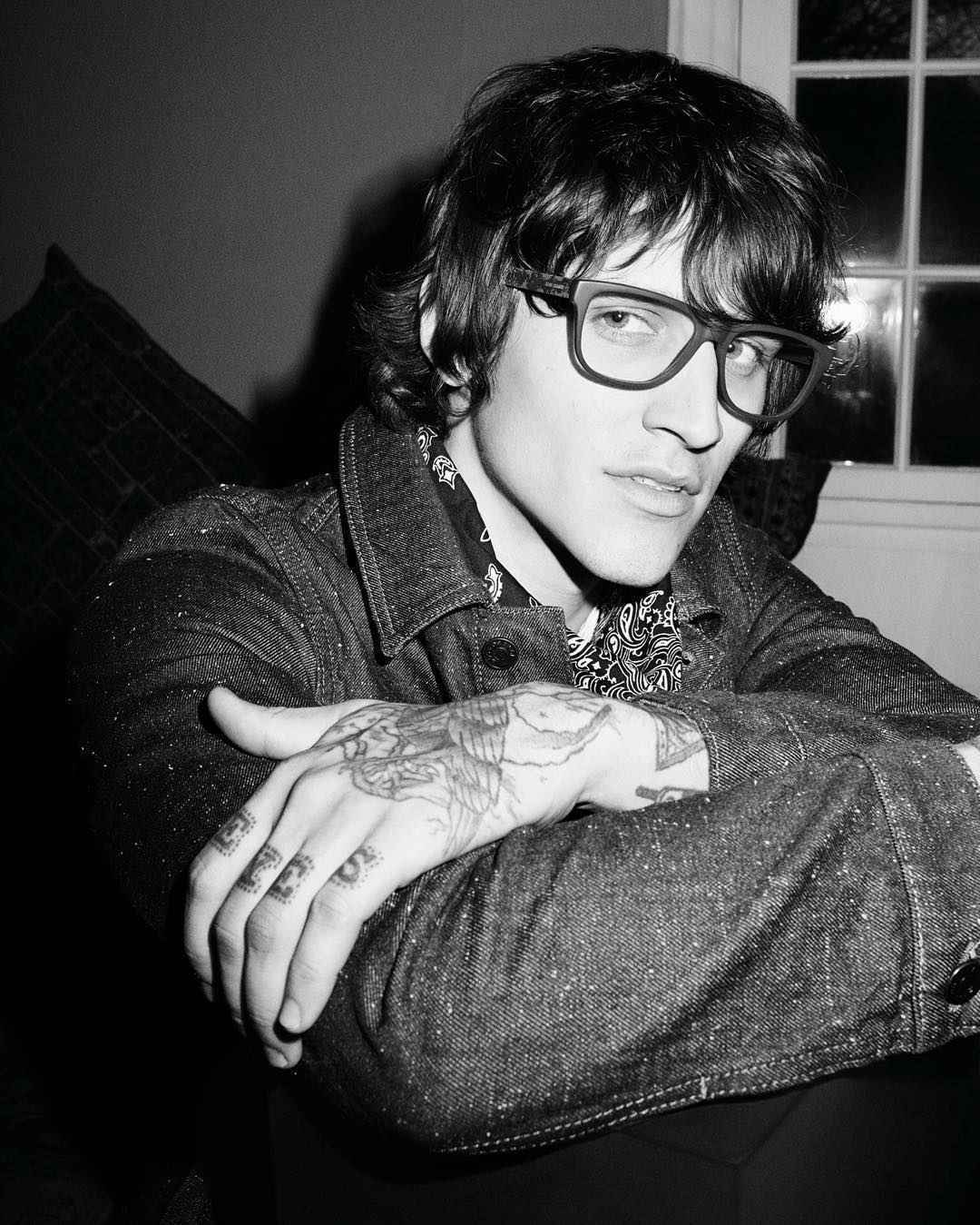 Tattooed model Leebo Freeman, male alternative photo model, DJ | London, UK