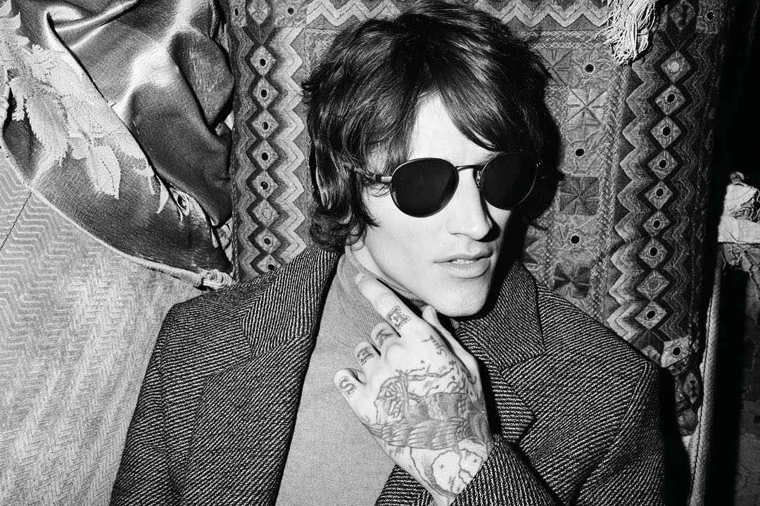 Tattooed model Leebo Freeman, male alternative photo model, DJ | London, UK