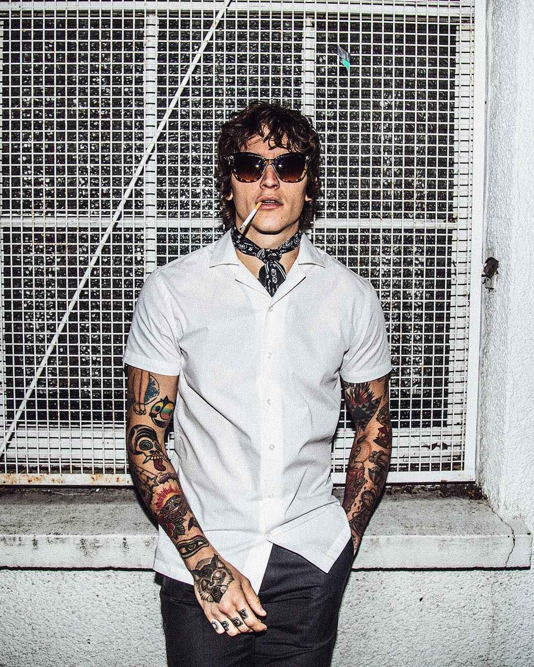 纹身模特Leebo Freeman，男性另类摄影模特，DJ | 英国伦敦