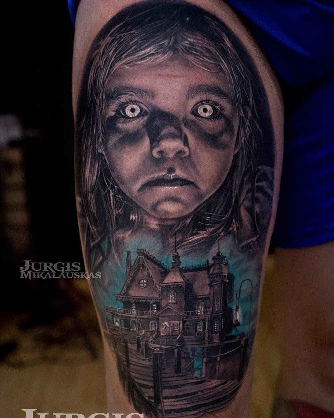 Tattoo artist Jurgis Mikalauskas - detailed color and black&grey portrait tattoo realism | UK