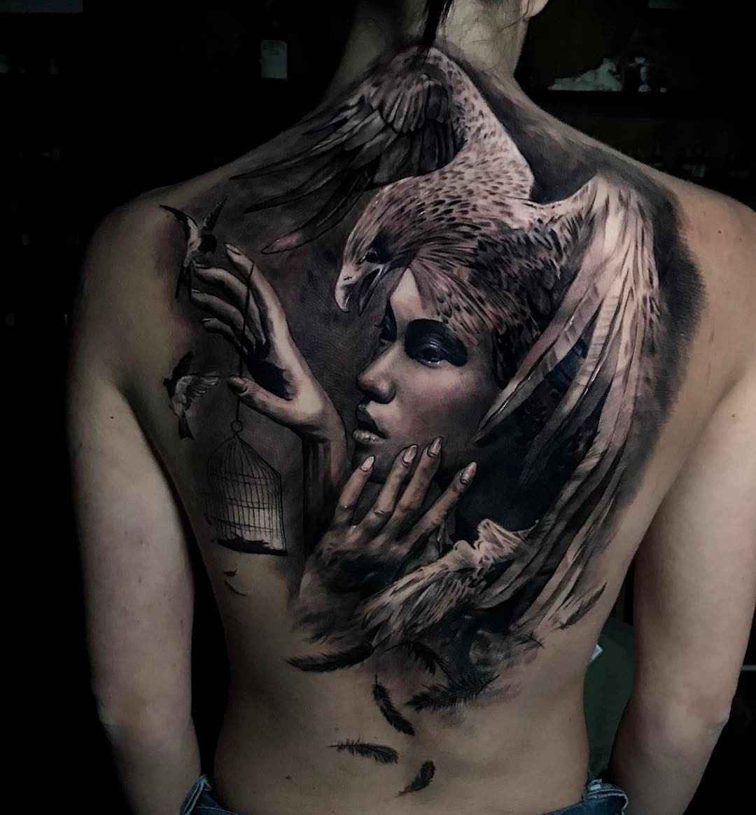 Tattoo artist Jak Connolly color and black&grey authors style tattoo realism | UK