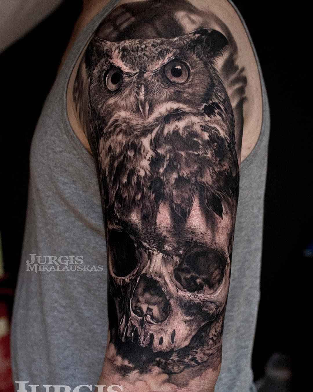 Tattoo artist Jurgis Mikalauskas - detailed color and black&grey portrait tattoo realism | UK