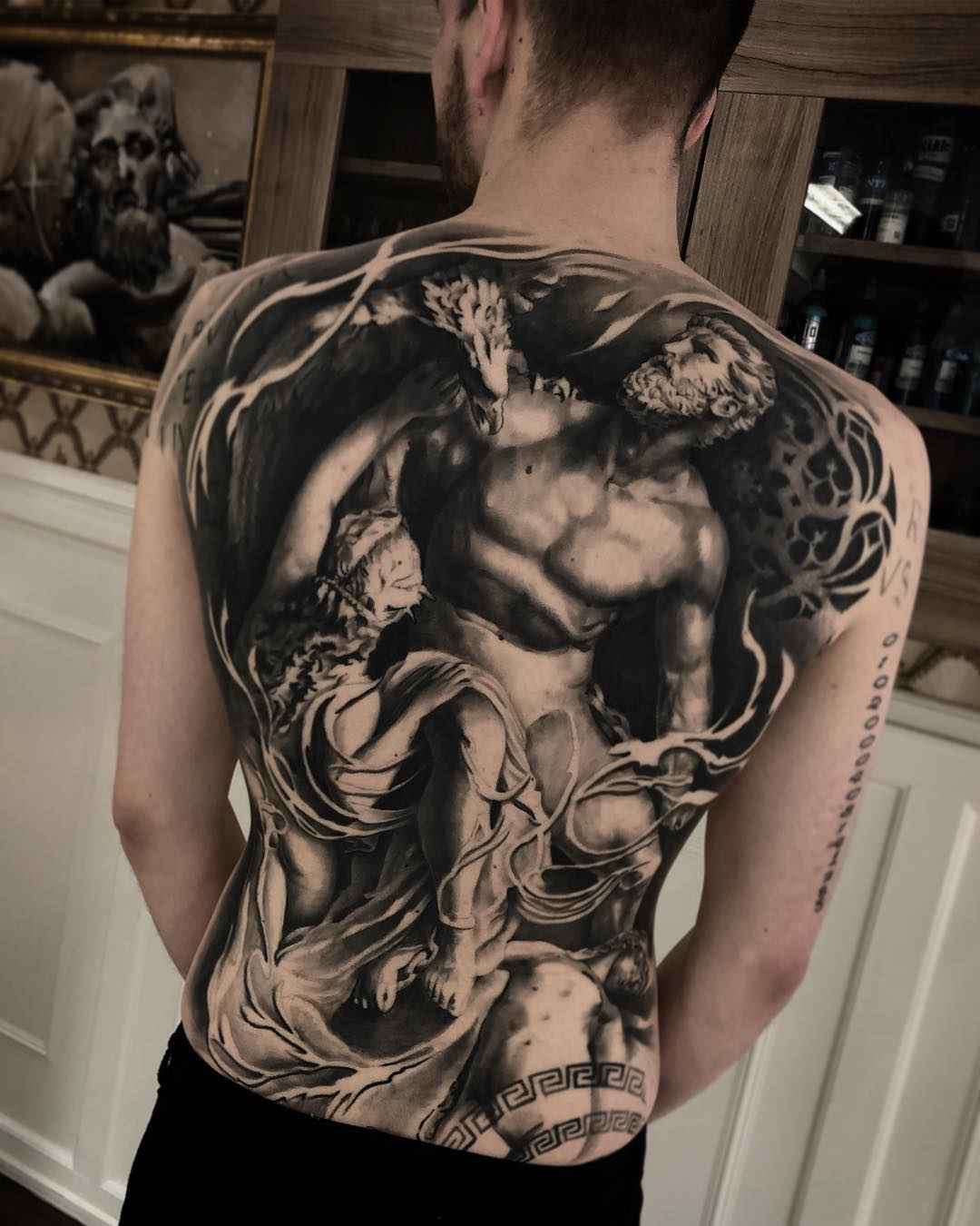 Tattoo artist Mark Wosgerau authors style black&grey portrait realistic tattoo | Denmark