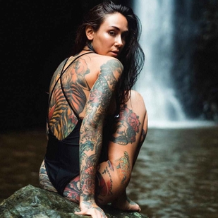 🔥 Hot photos, model's portfolio  #17723 Tattoo model Michelle Maron