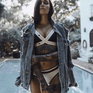 🔥 Hot photos, model's portfolio  #17730 Tattoo model Michelle Maron