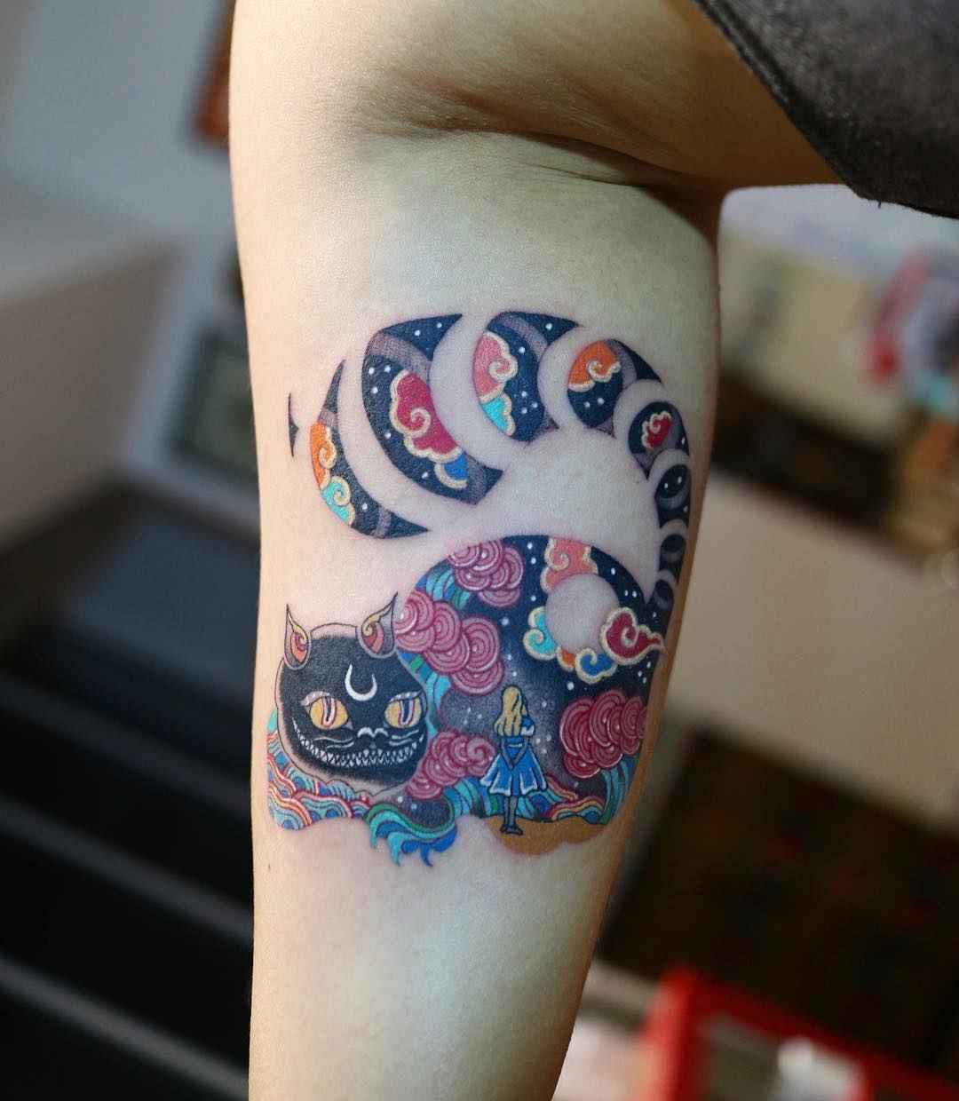 Tätowierer Pitta Farbe Koreanisch traditionelles Tattoo, Autoren Stil | Seoul, Südkorea