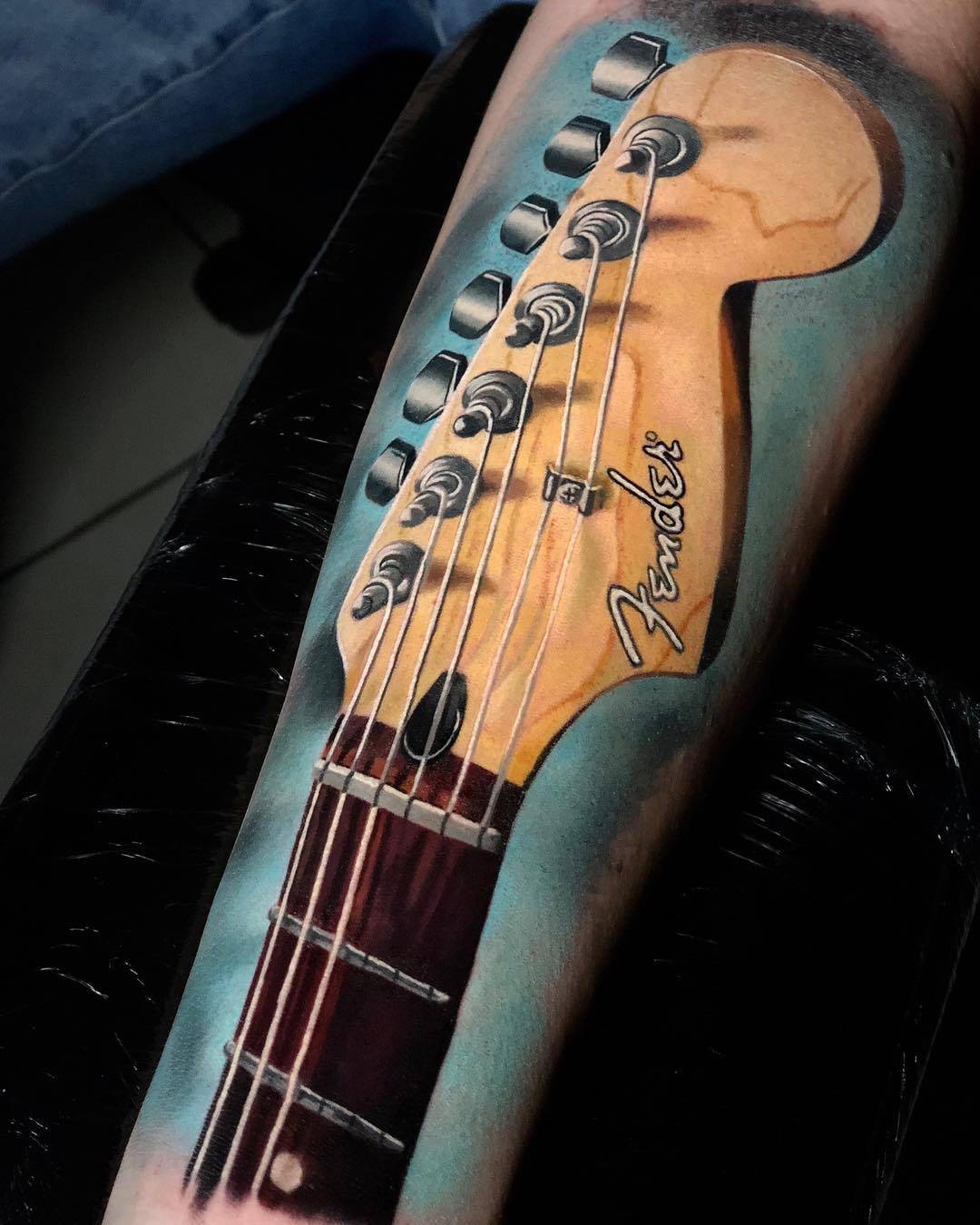 TATTOOS.ORG — Fender Stratocaster Tattoo by Baris Yesilbas