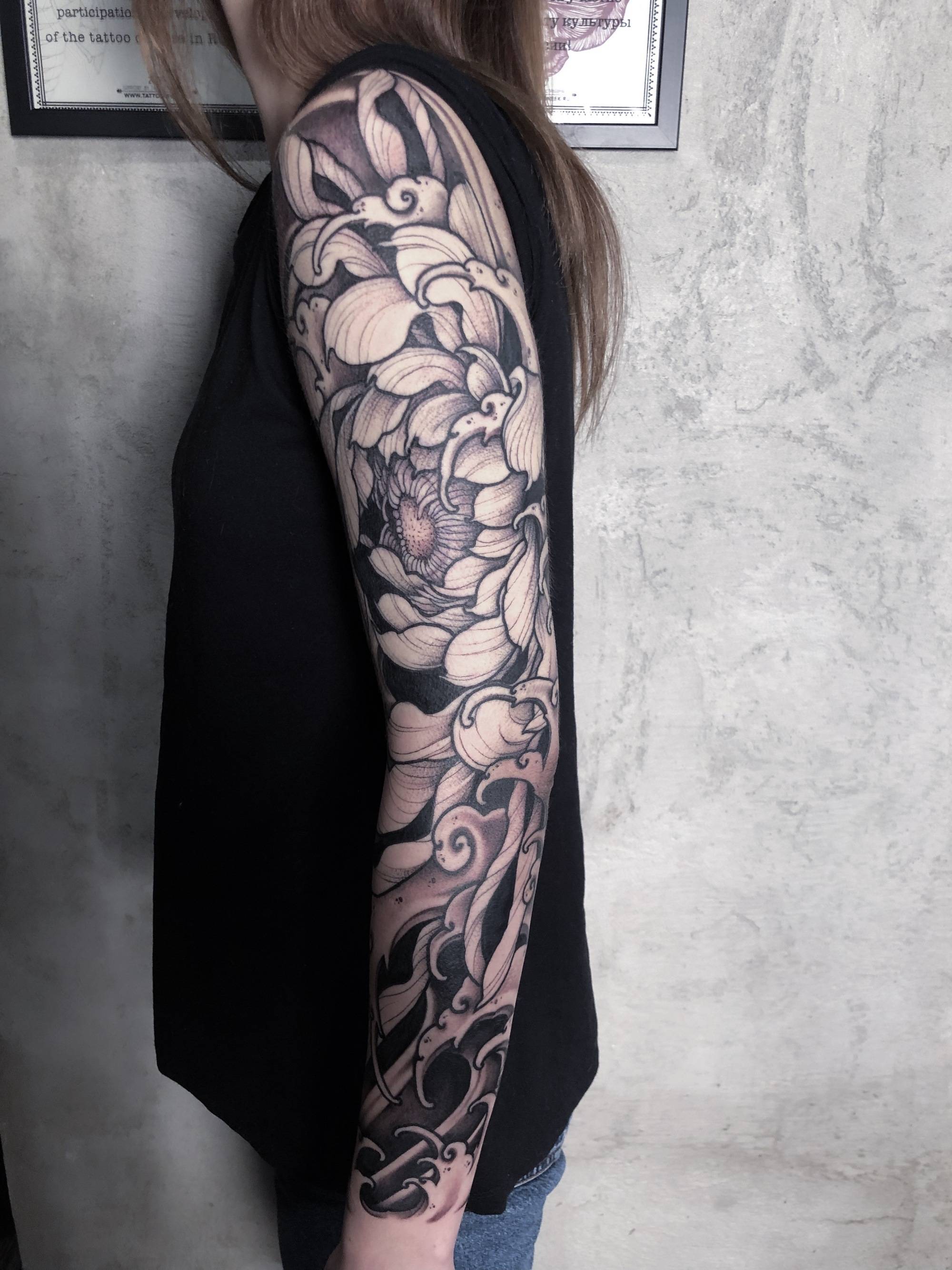 Tattoo artist Sasha Kot, black authors graphic tattoo | Vologda, Russia