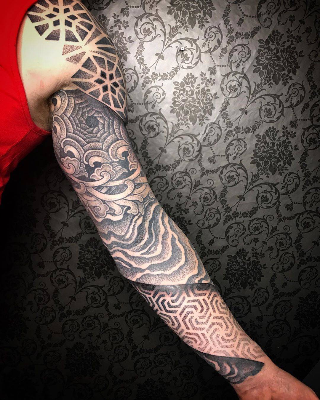 Dotwork ornamental tattoo by Deryn Twelve | iNKPPL