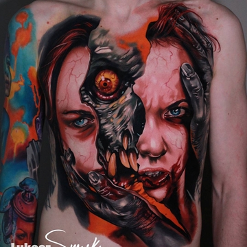 Bright and Scary horror realism by Lukasz Smyku
