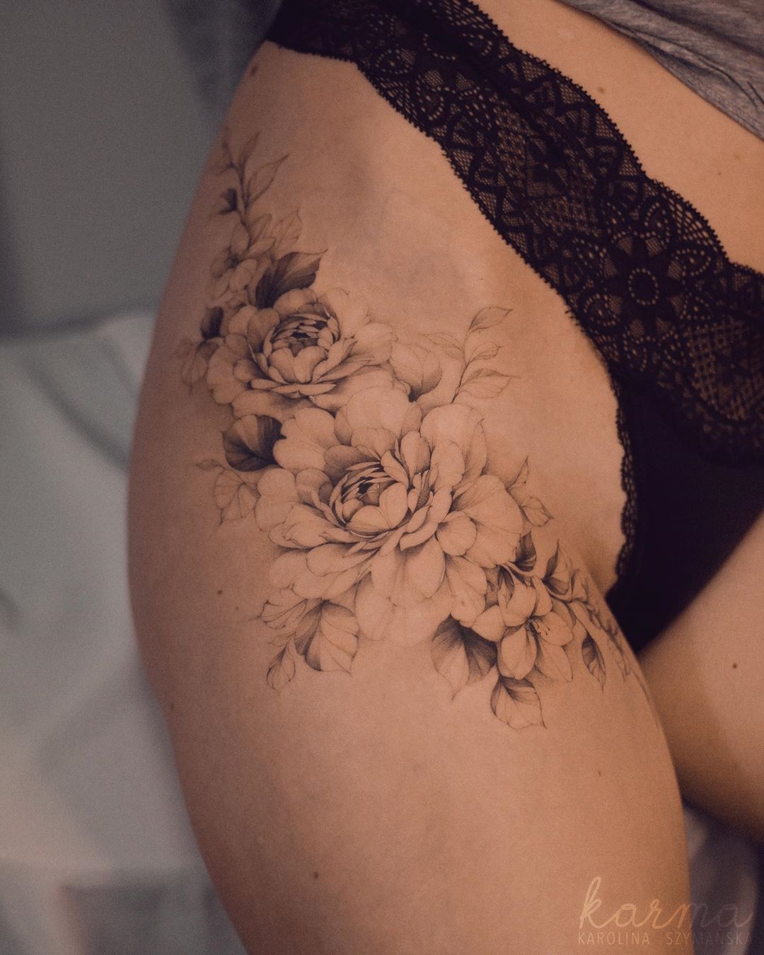 Gemstone Tattoo  Delicate Florals