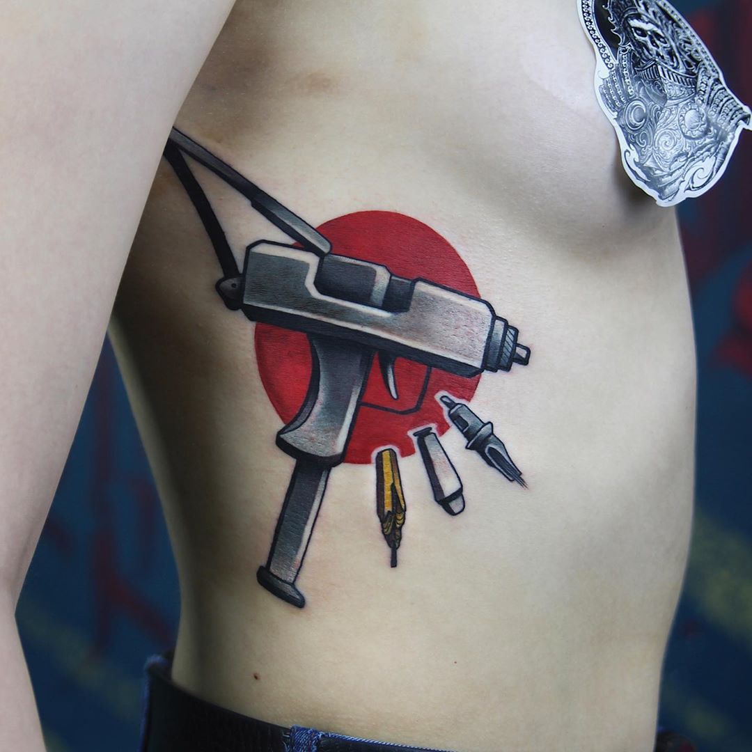 Tattoo artist Eugene Mnxtr, color neo traditional tattoo | Minsk, Belarus