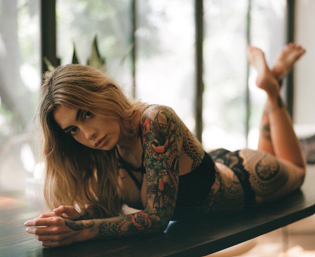 Tattooed model Selina semc, alternative photo model | United Kingdom