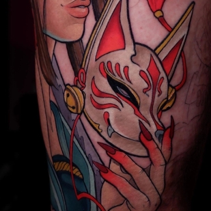 Male Color Neo-traditional tattoo #65075 | Tattoo Artist Alena Lang
