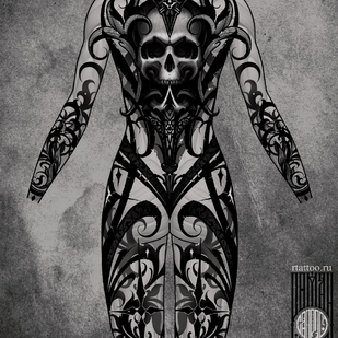 Author's Style tattoo on Back #65614 | Tattoo Artist ROMAN MIGURA