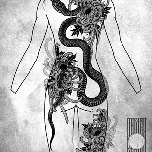 tattoo on Back #65616 | Tattoo Artist ROMAN MIGURA