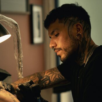 Tattoo artist Julian Moth