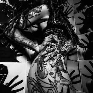 🔥 Hot photos, model's portfolio  #10256 Tattoo model Yuliya Ivy Platonova