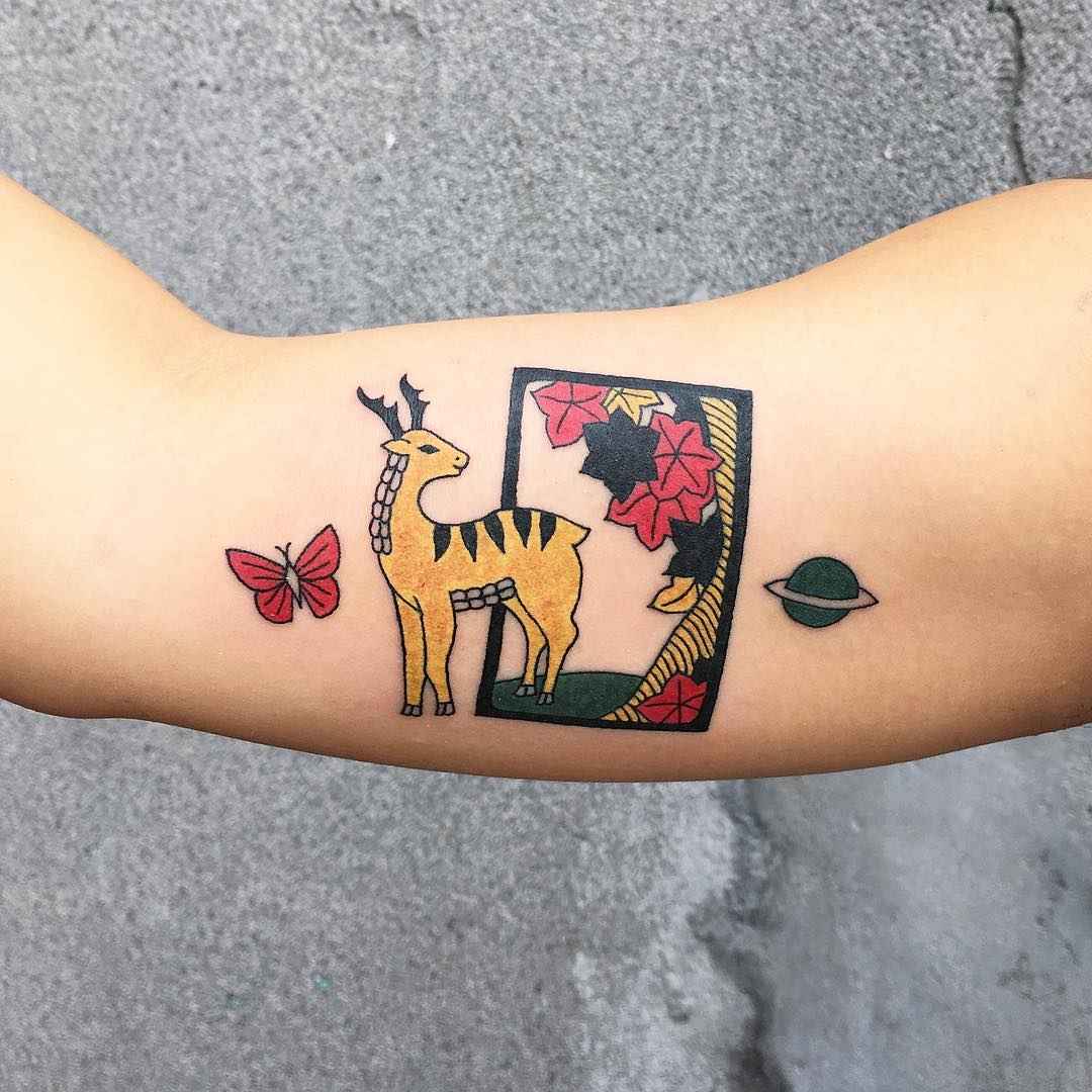 Tattoo artist Kimsany , authors color oriental Korean tattoo | Korea