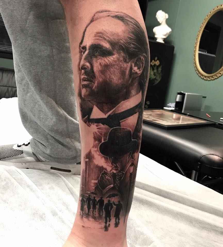 Tattoo artist Chris Nieves color and black and grey portrait realism | Australia