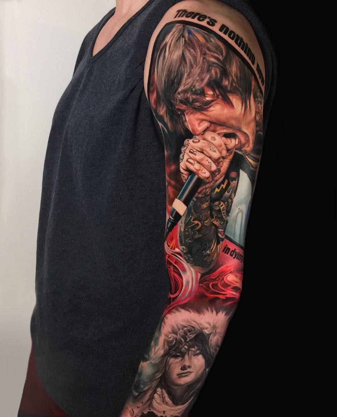 Tattoo artist Sergey Shanko authors color portrait realistic tattoo | Russia