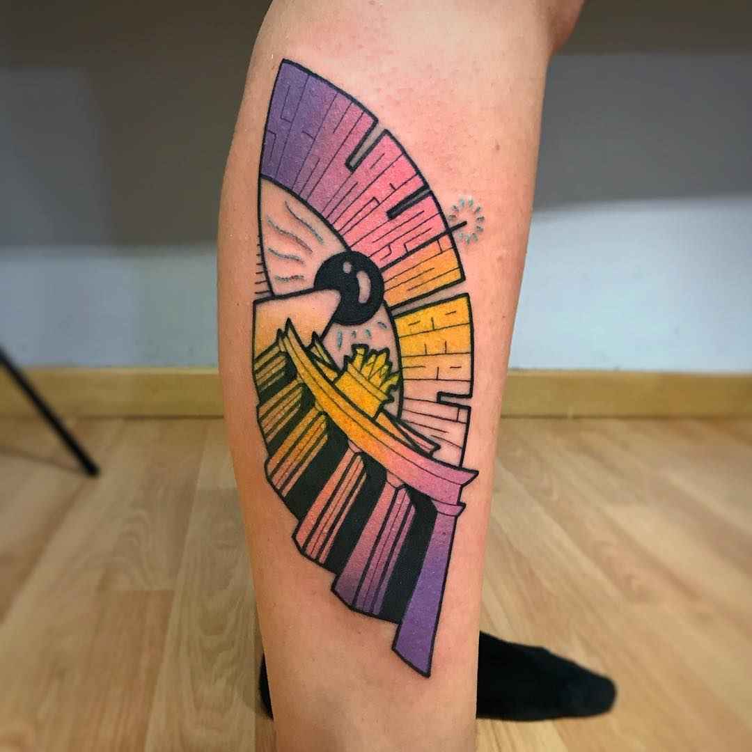 Tattoo artist Gennaro Varriale authors color new school tattoo | Italy