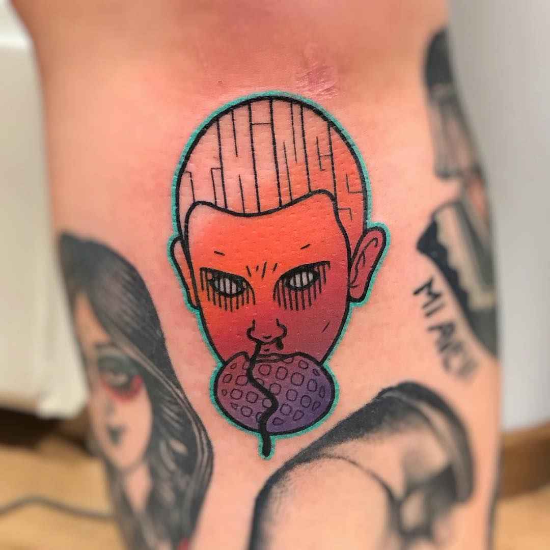 Tattoo artist Gennaro Varriale authors color new school tattoo | Italy