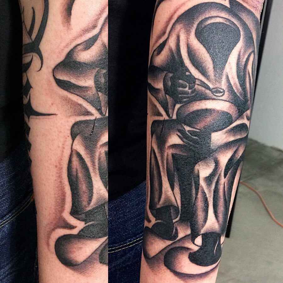 Tattoo artist Marcin Aleksander Surowiec authors style color and black and grey tattoo, contemporary tattoo art | Poland